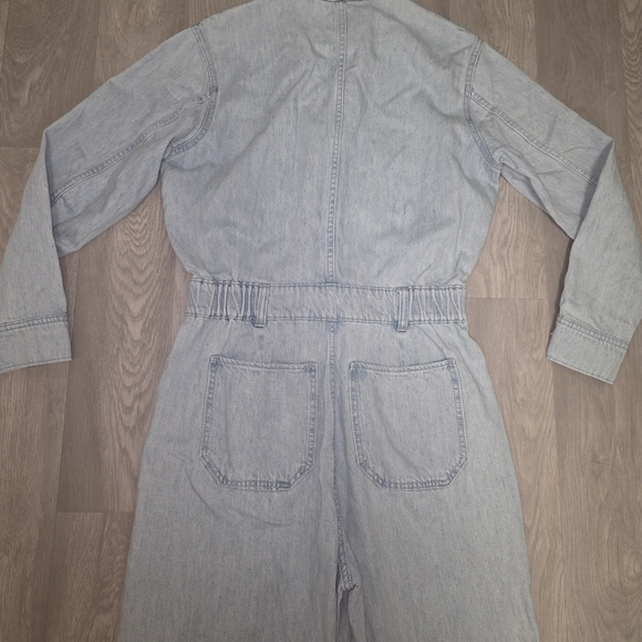 NWT Brand Universal Thread Denim Utility Jumpsuit - Size 6 - Thick Premium Jean - Picture 4 of 5